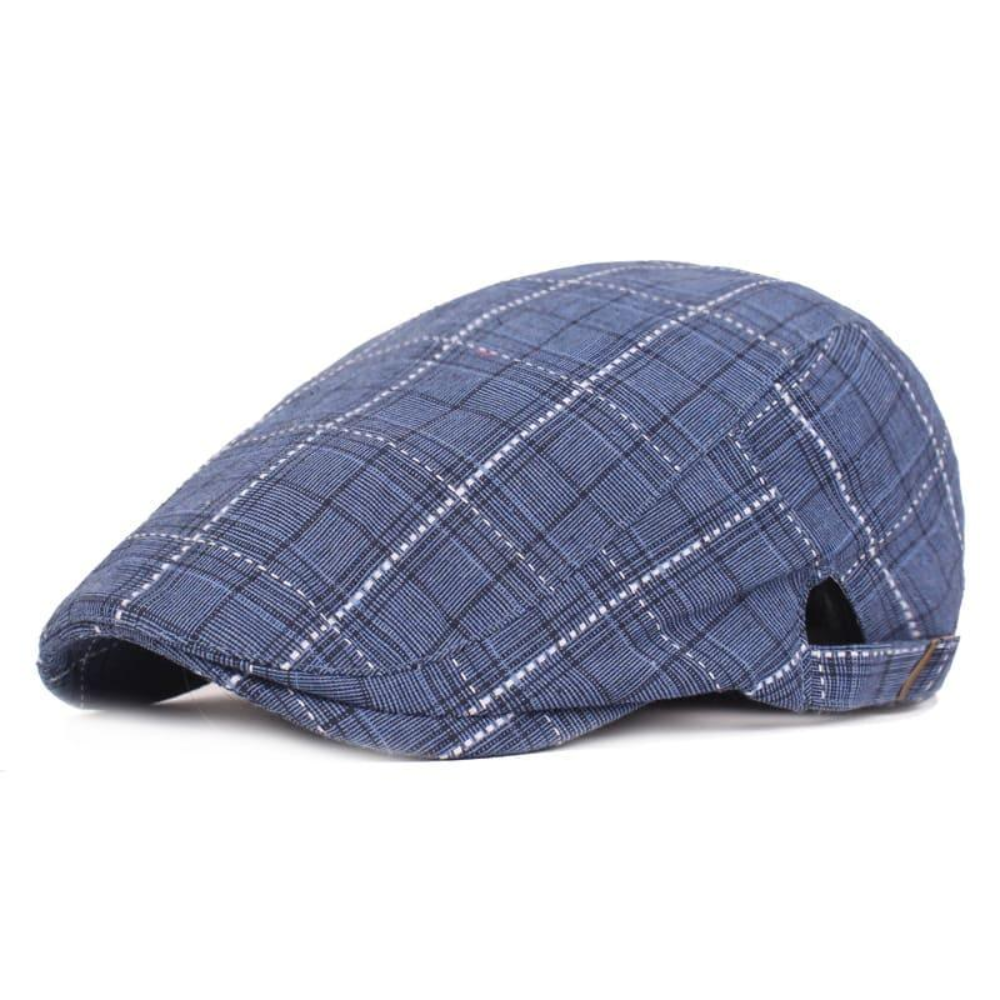 Glasgow Plaid Cotton Flat Cap