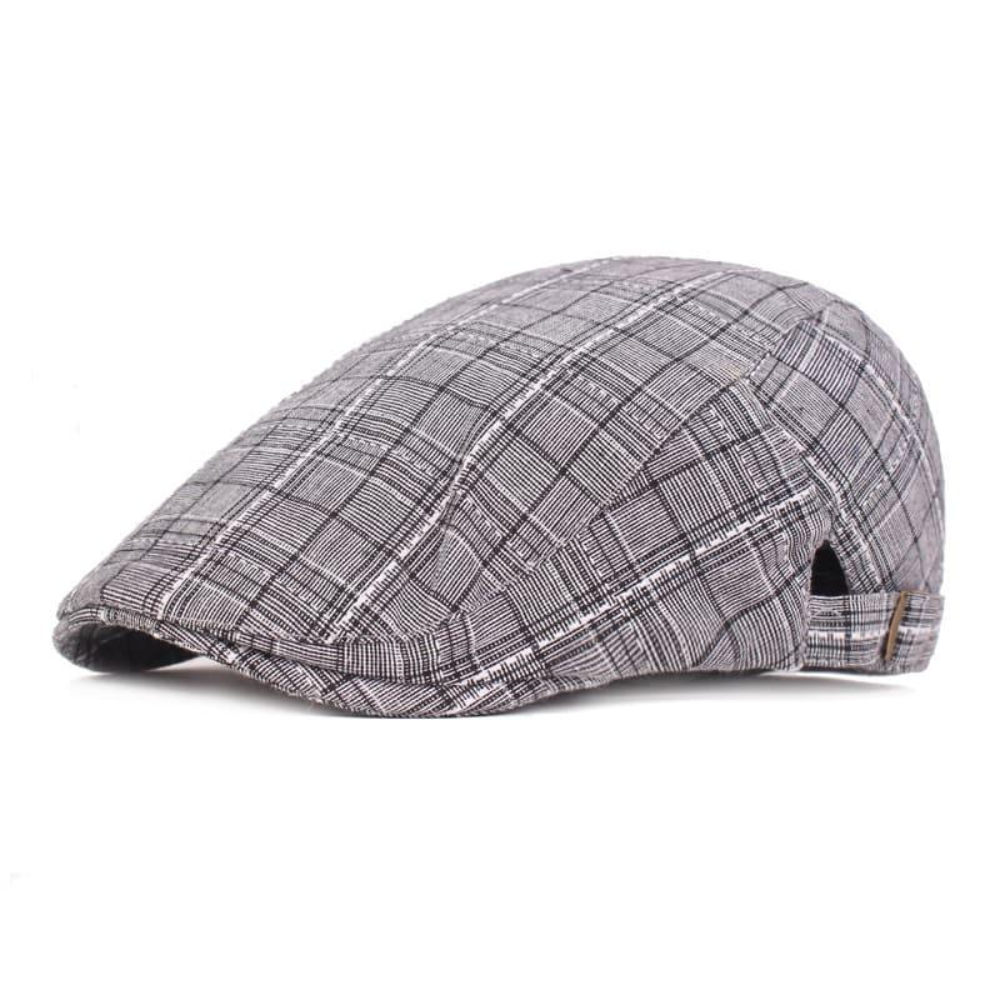 Glasgow Plaid Cotton Flat Cap