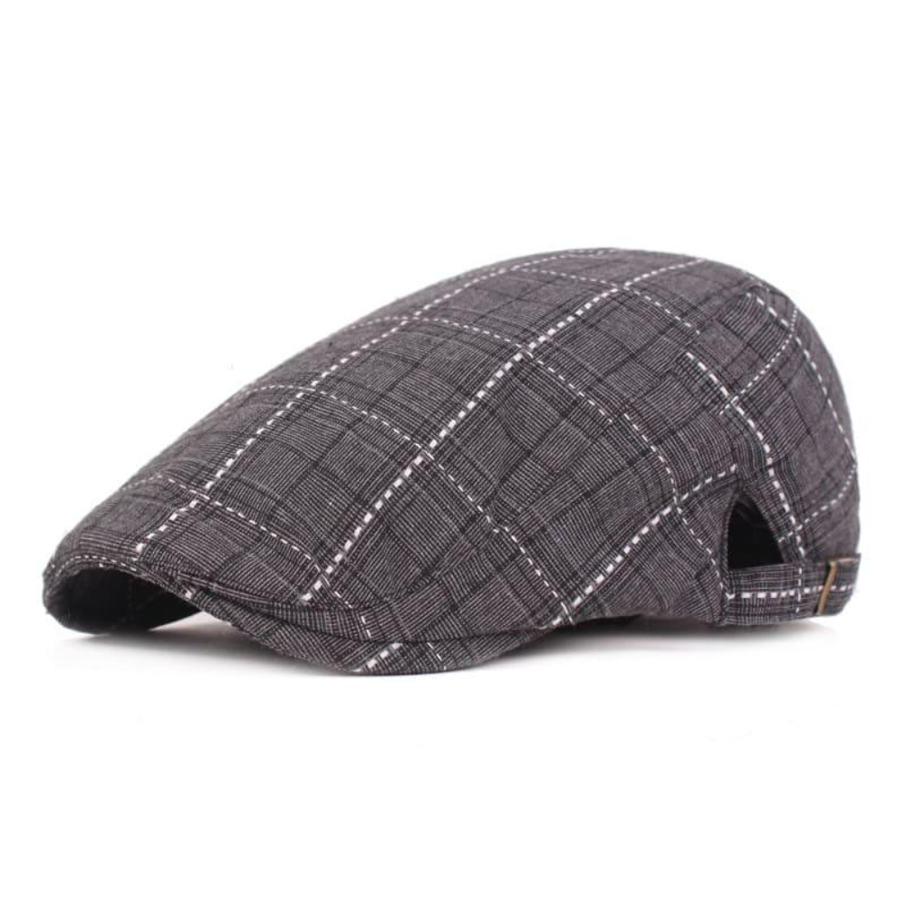 Glasgow Plaid Cotton Flat Cap