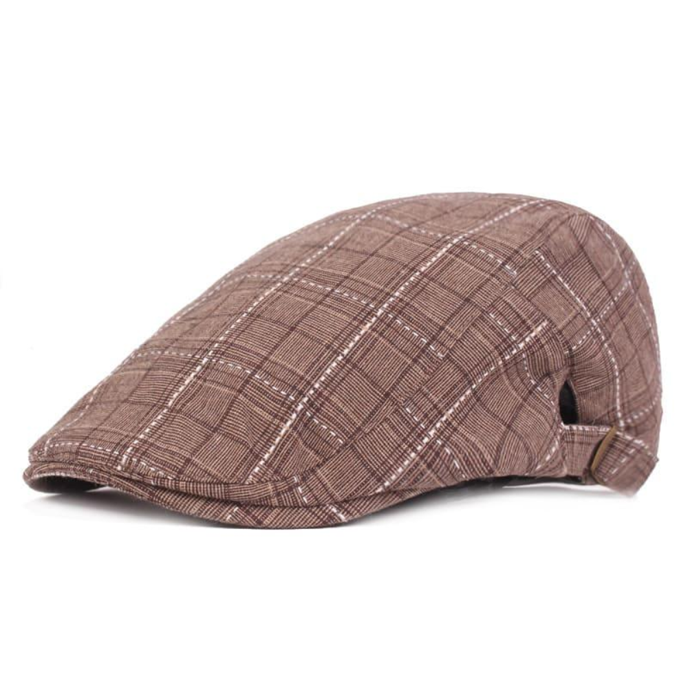 Glasgow Plaid Cotton Flat Cap