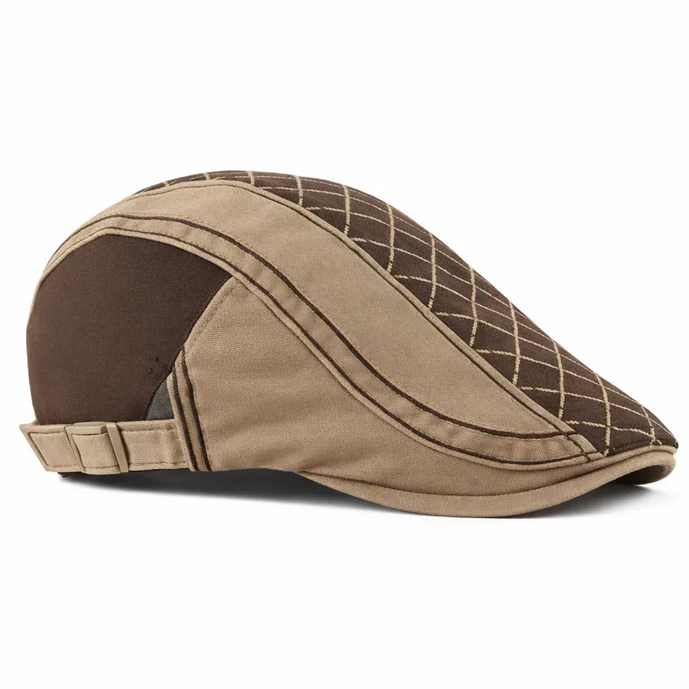 Norwich Quilted Cotton Flat Cap