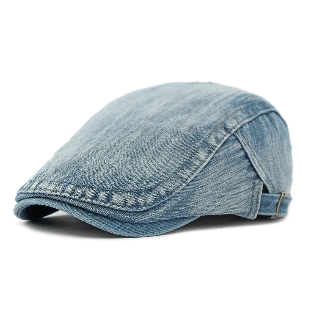 Brighton Vintage Denim Flat Cap