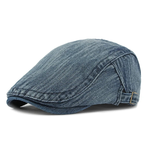 Brighton Vintage Denim Flat Cap
