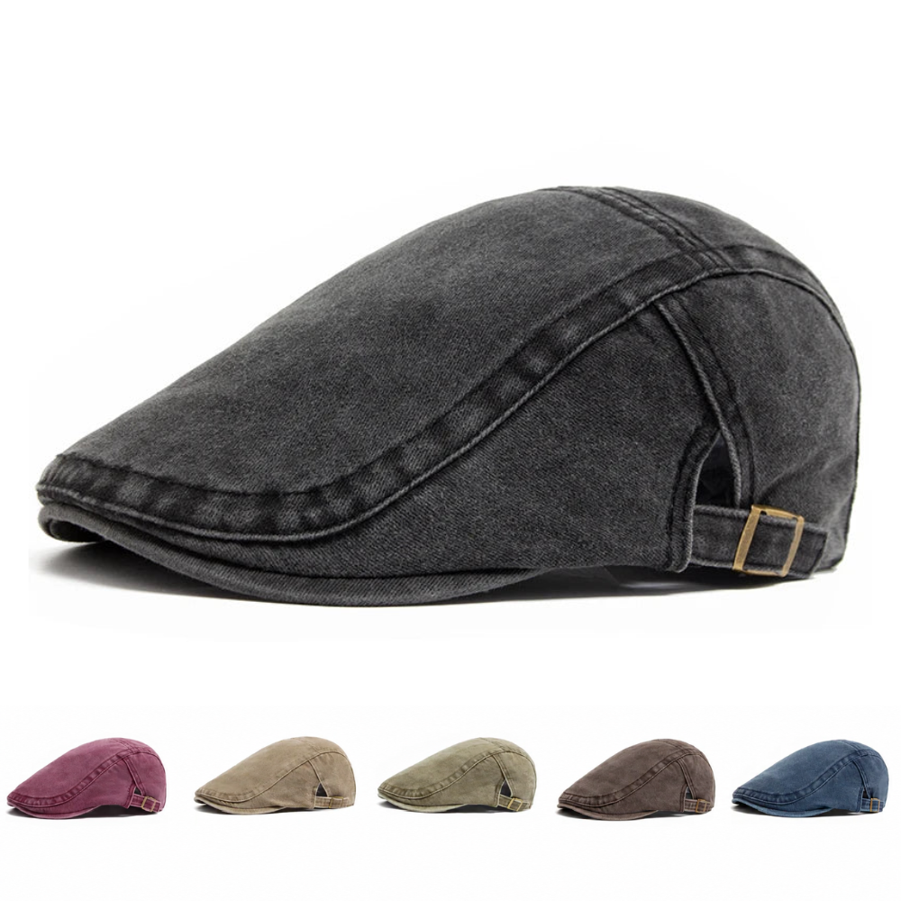 Camden Denim Flat Cap