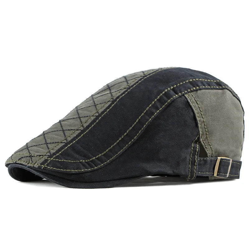 Norwich Quilted Cotton Flat Cap