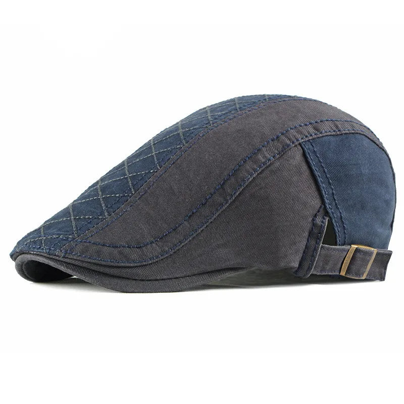 Norwich Quilted Cotton Flat Cap