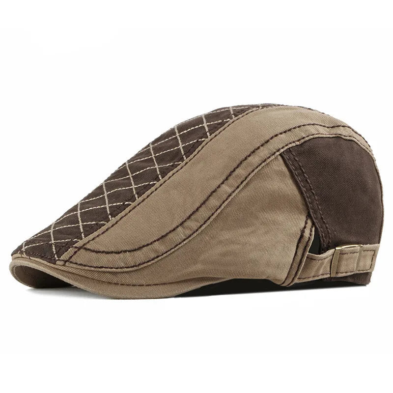 Norwich Quilted Cotton Flat Cap