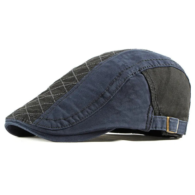 Norwich Quilted Cotton Flat Cap