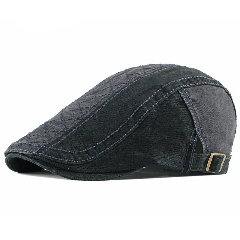 Norwich Quilted Cotton Flat Cap