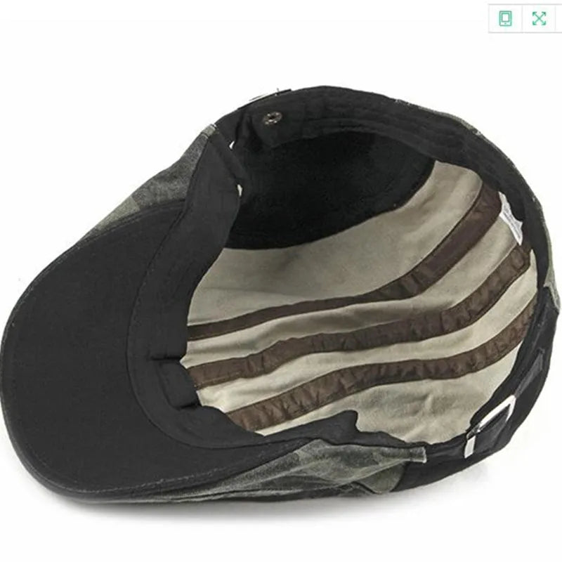 Windsor Camo Flat Cap
