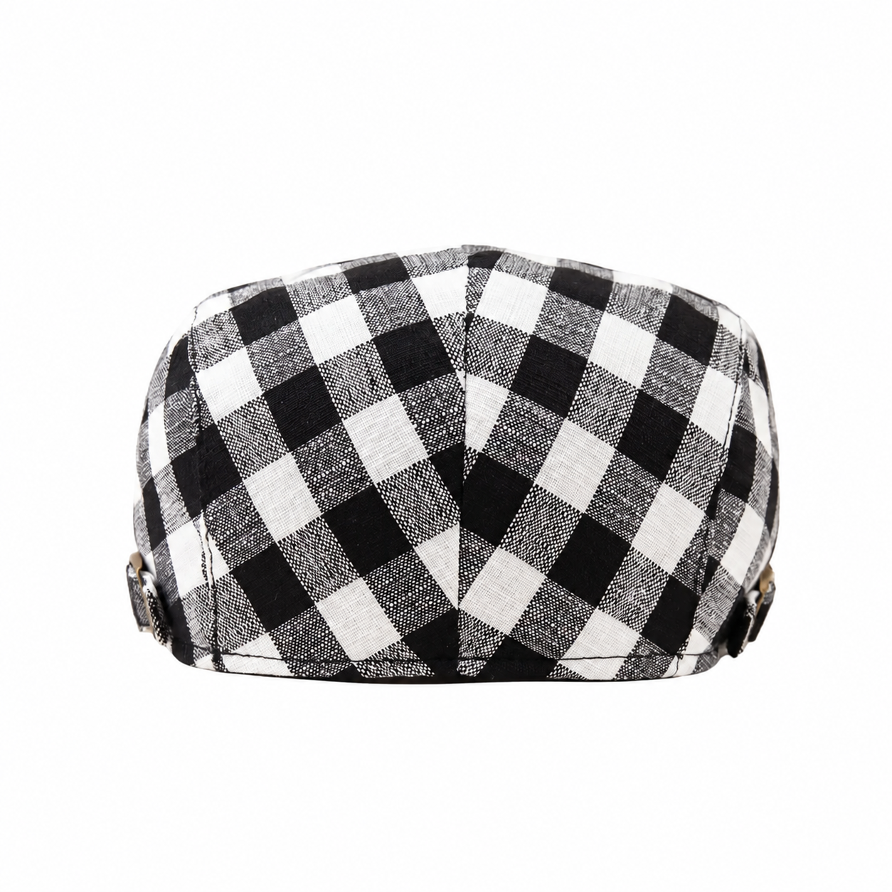 Cambridge Gingham Cotton Flat Cap