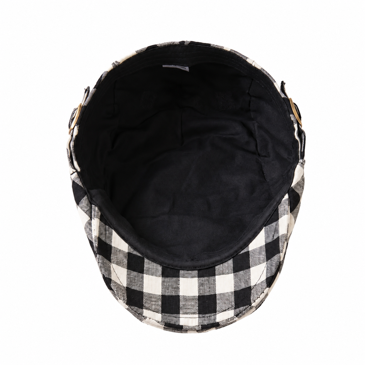 Cambridge Gingham Cotton Flat Cap