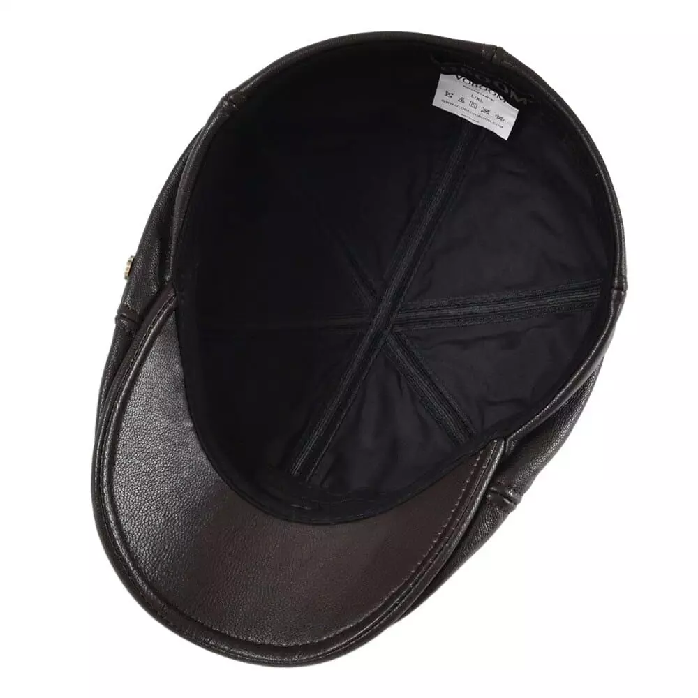 Winchester Genuine Leather Flat Cap
