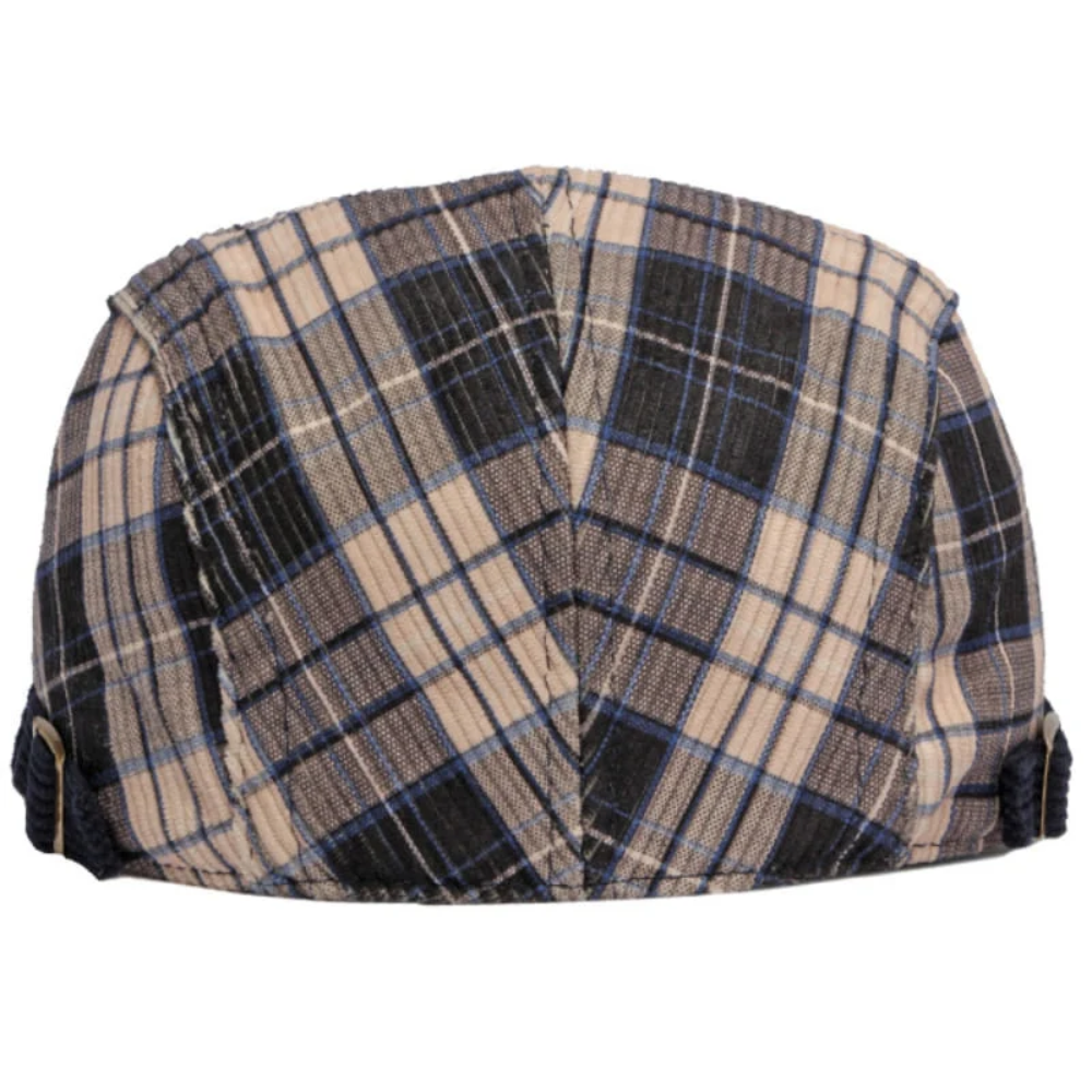 Inverness Tartan Corduroy Flat Cap