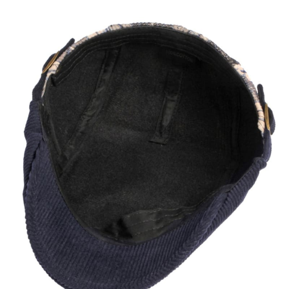 Inverness Tartan Corduroy Flat Cap