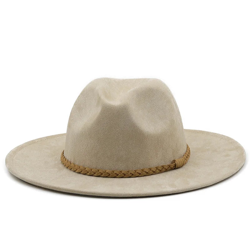 Men's Fedora Hat with Braided Band