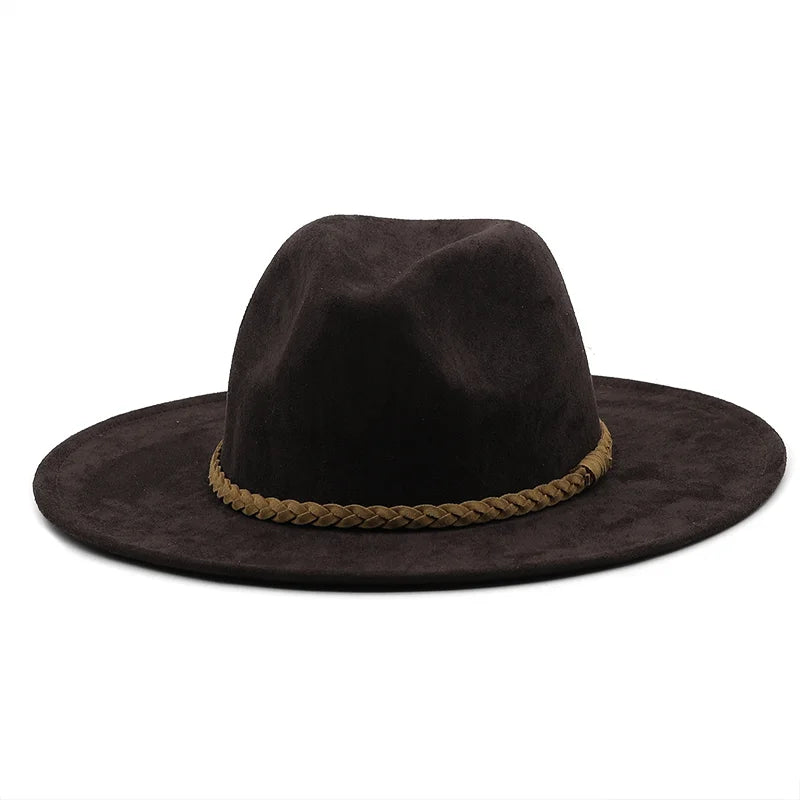 Men's Fedora Hat with Braided Band