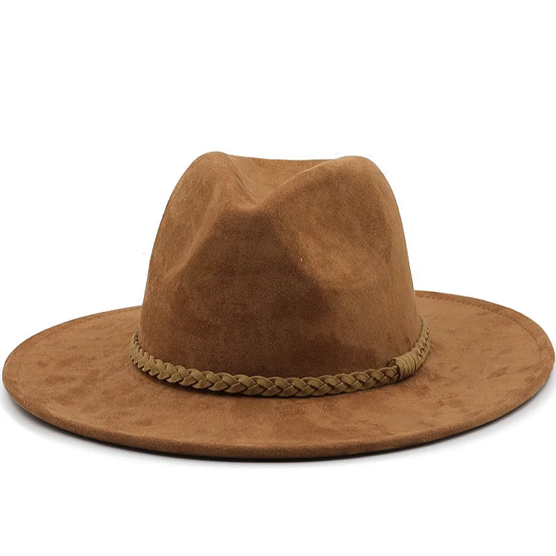 Men's Fedora Hat with Braided Band
