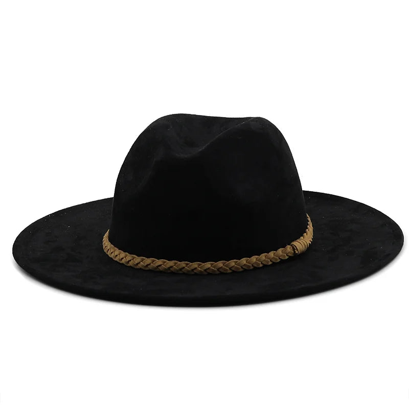 Men's Fedora Hat with Braided Band