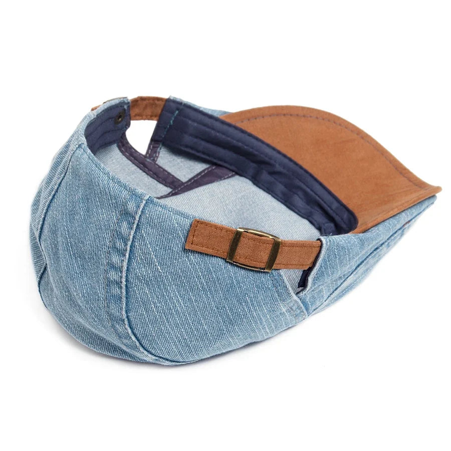 Bromley Denim Flat Cap
