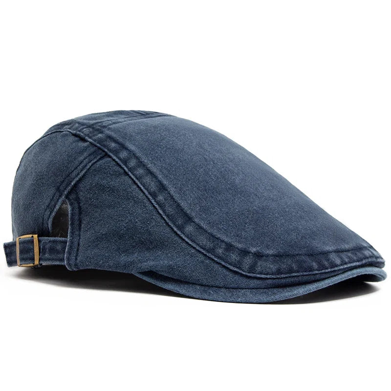 Camden Denim Flat Cap