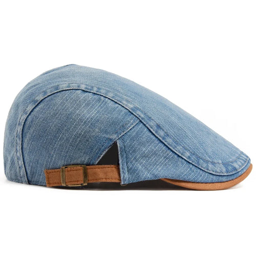 Bromley Denim Flat Cap