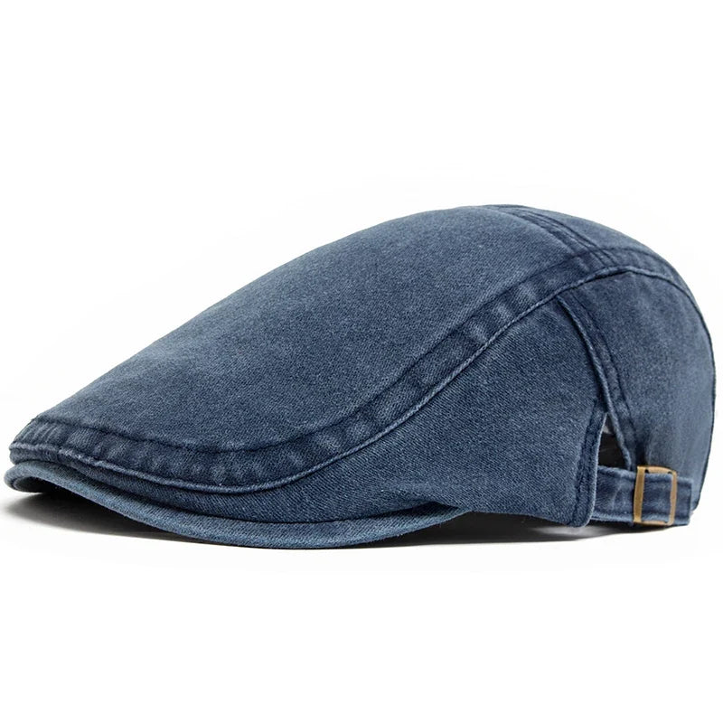 Camden Denim Flat Cap