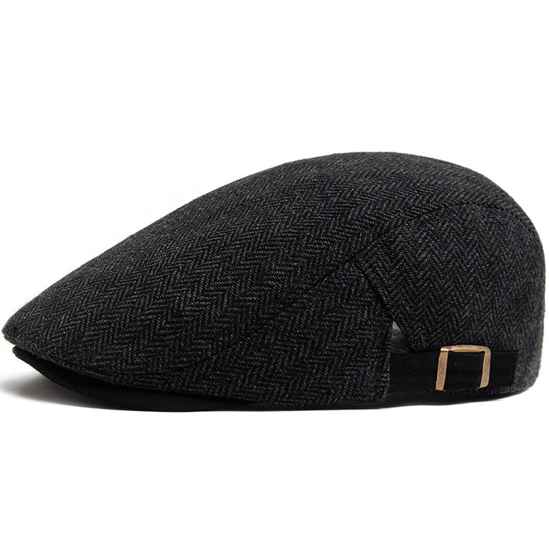 Kingston Herringbone Flat Cap