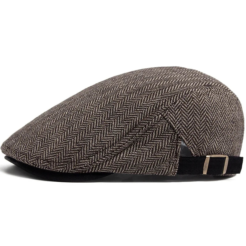 Kingston Herringbone Flat Cap