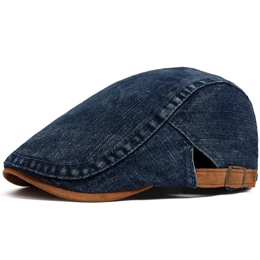 Bromley Denim Flat Cap