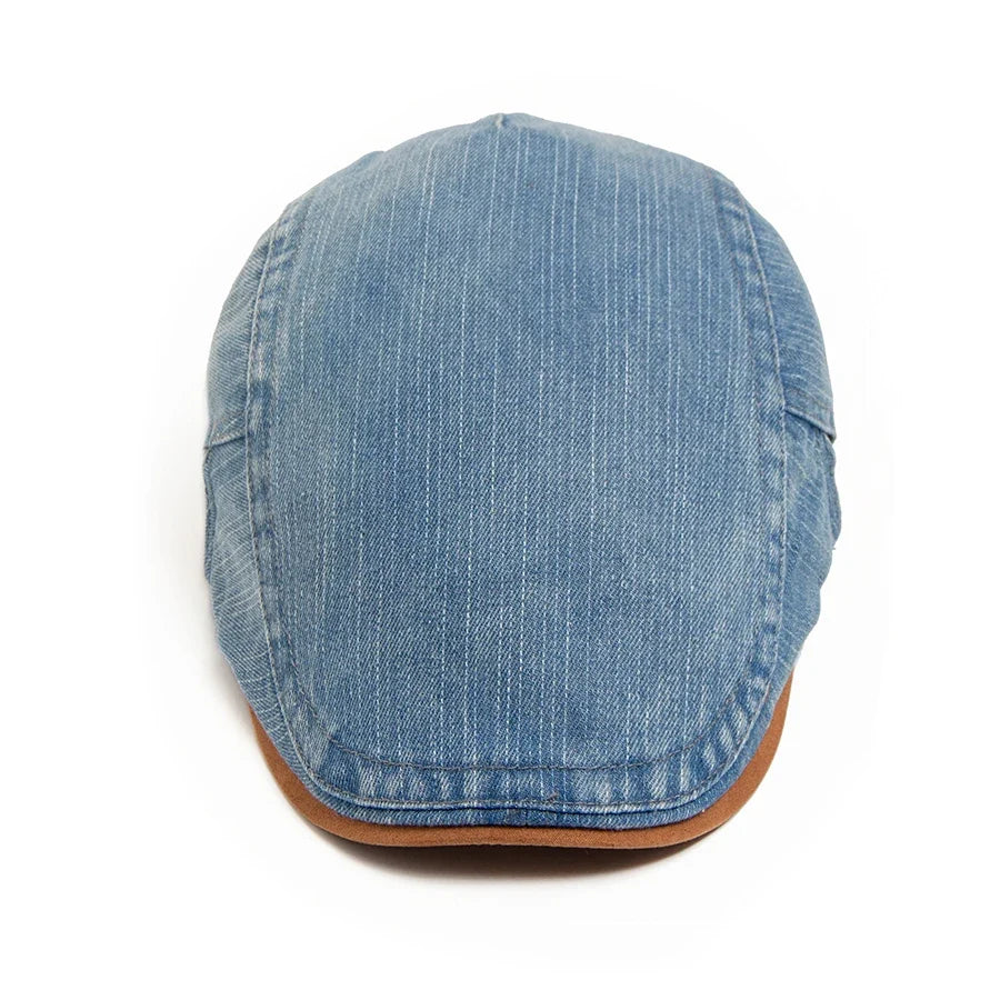 Bromley Denim Flat Cap