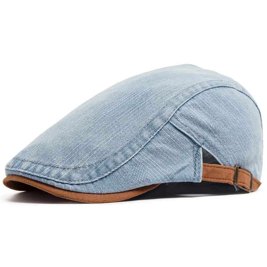 Bromley Denim Flat Cap