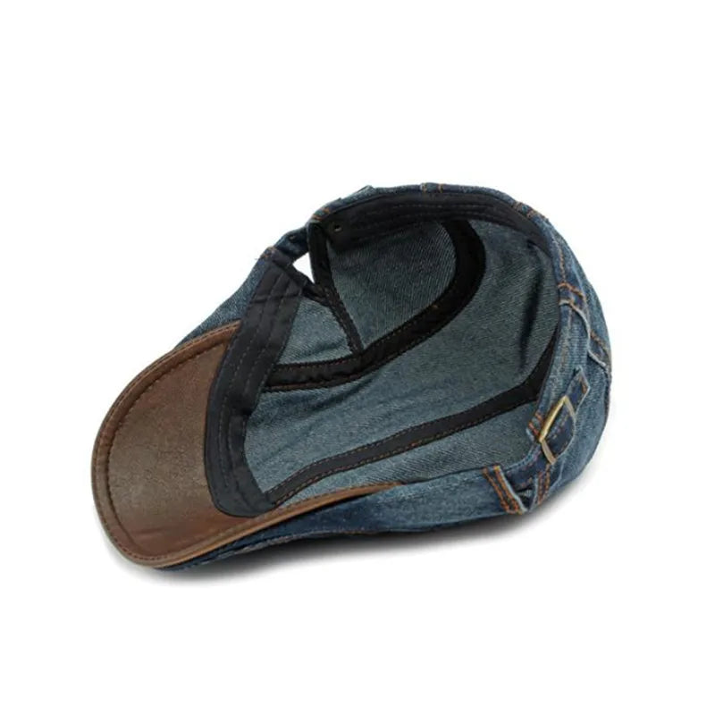 Ascot Denim Flat Cap