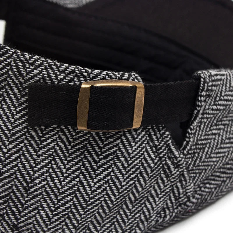 Kingston Herringbone Flat Cap