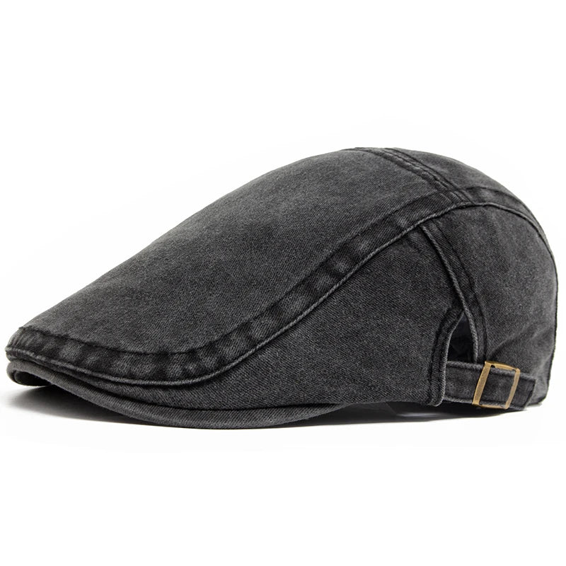 Camden Denim Flat Cap
