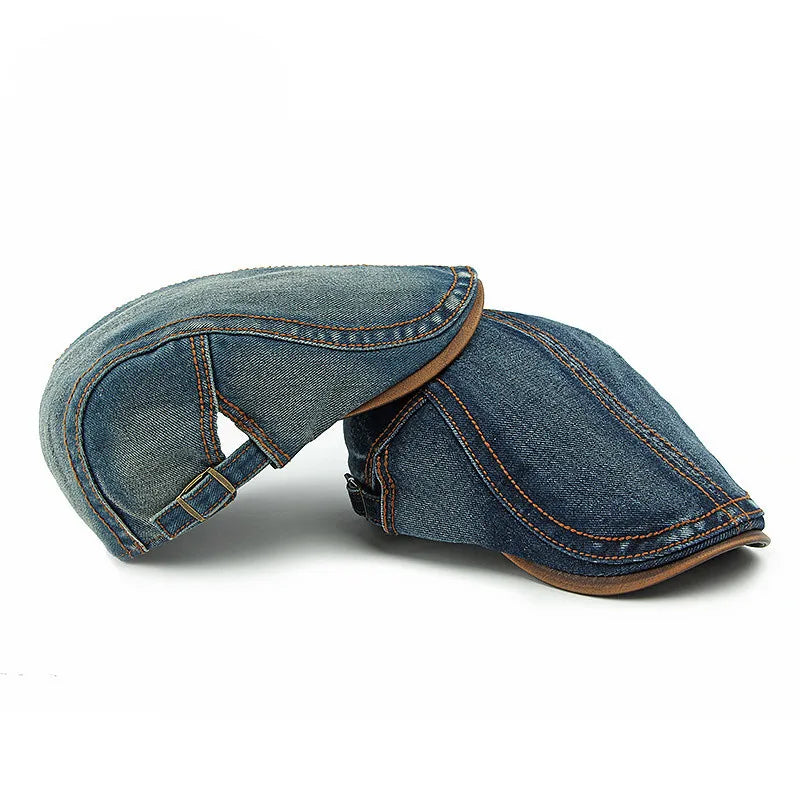Ascot Denim Flat Cap