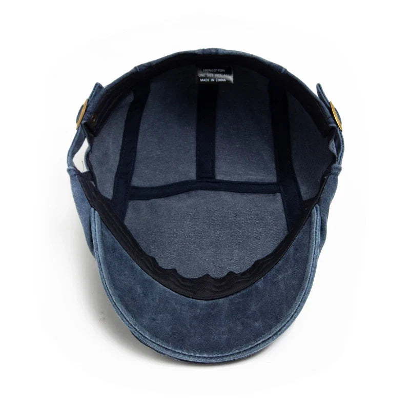 Camden Denim Flat Cap