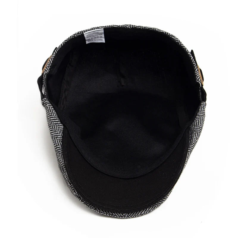 Kingston Herringbone Flat Cap