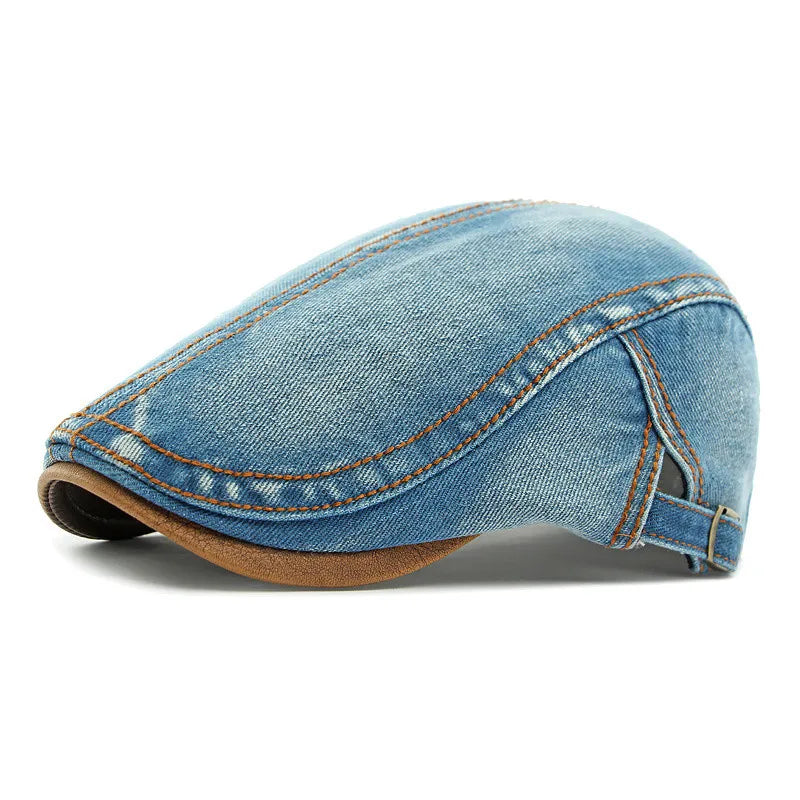 Ascot Denim Flat Cap