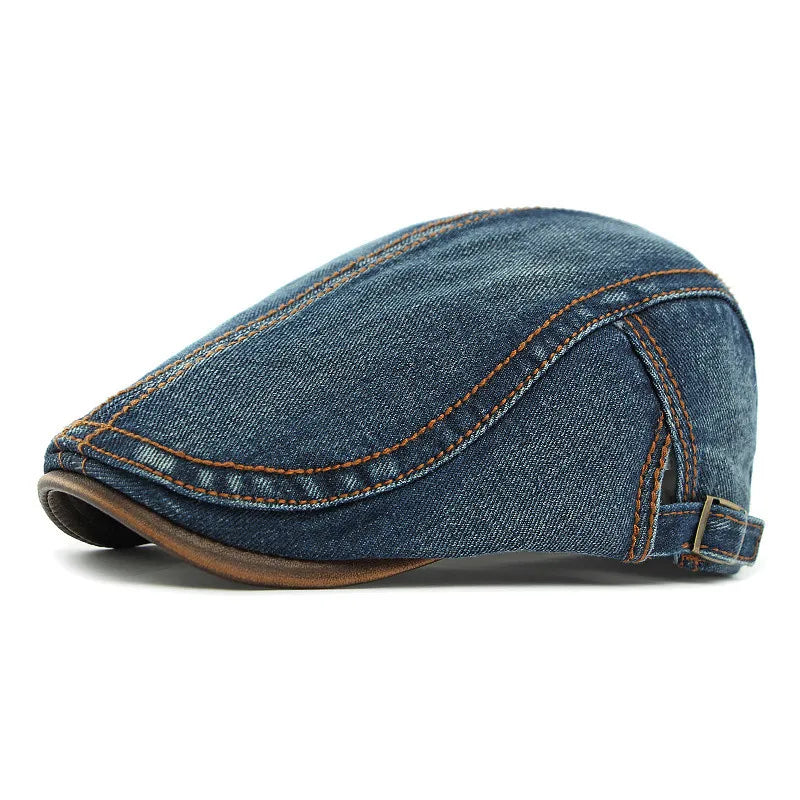 Ascot Denim Flat Cap