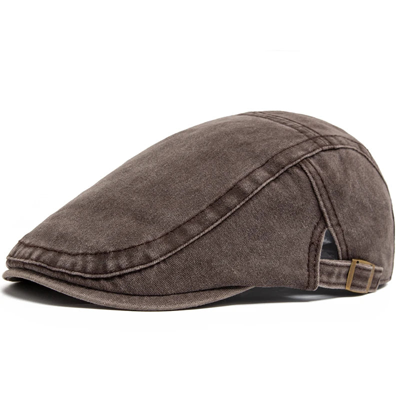 Camden Denim Flat Cap