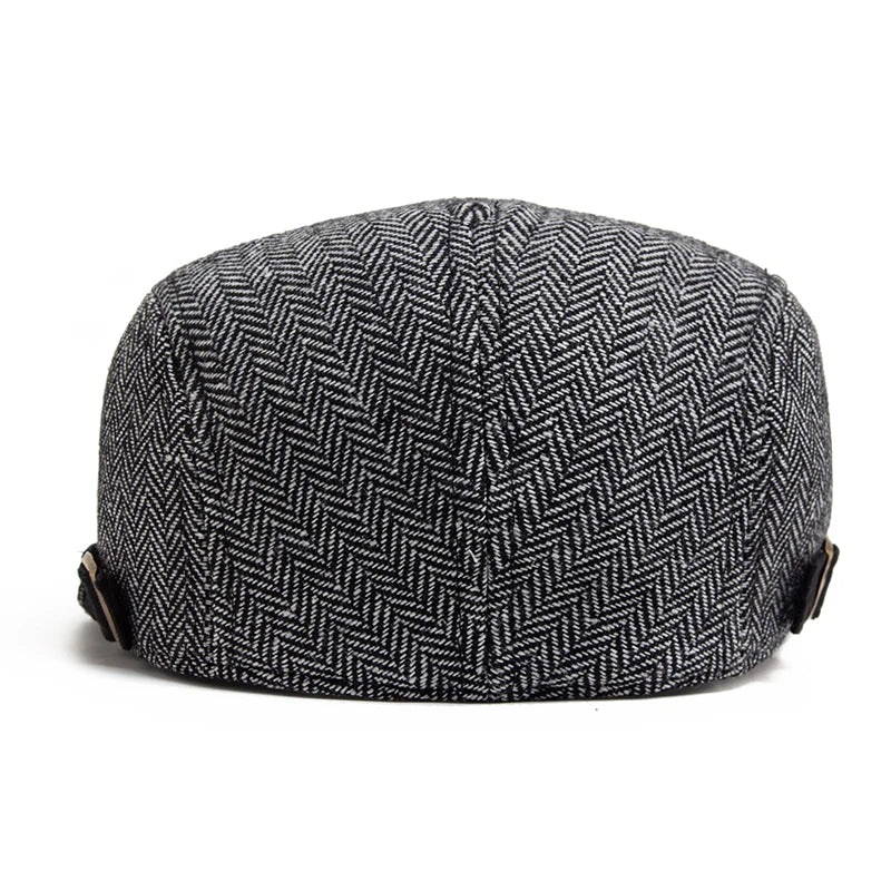 Kingston Herringbone Flat Cap