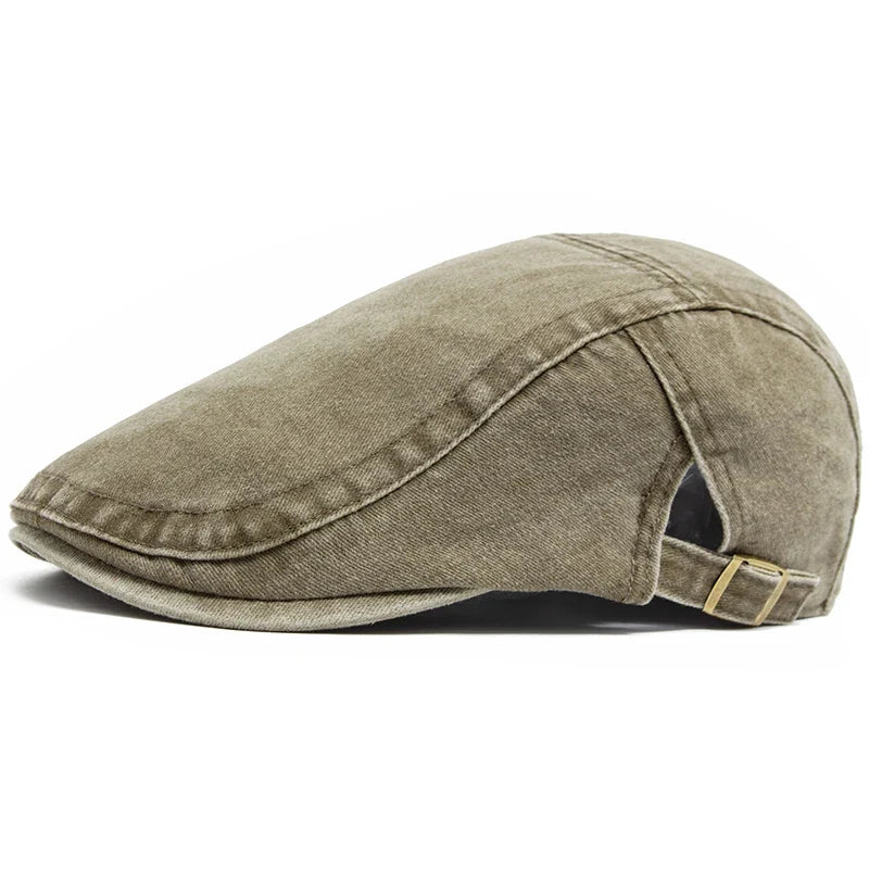 Camden Denim Flat Cap