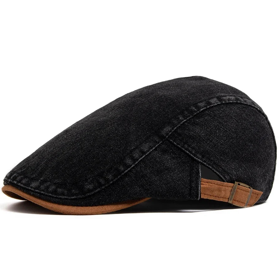 Bromley Denim Flat Cap