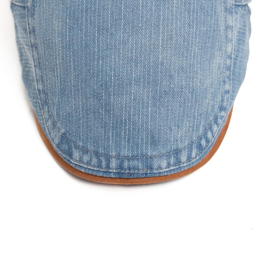 Bromley Denim Flat Cap