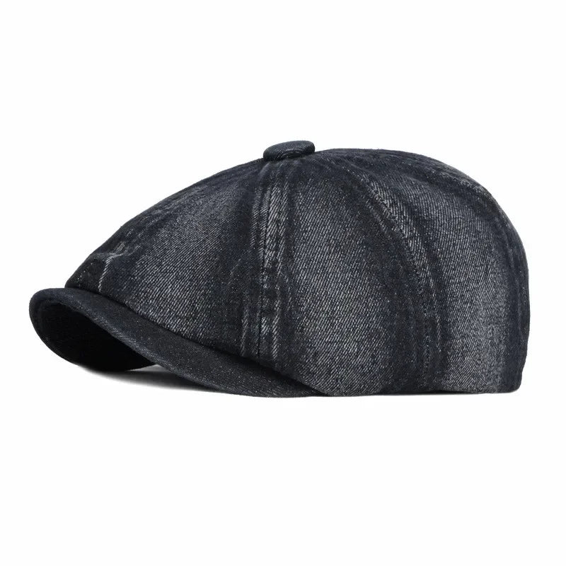 Ripon Denim Newsboy Cap